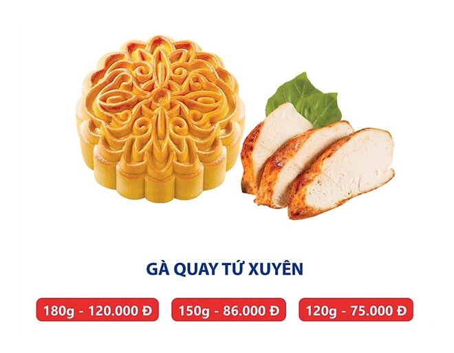 bánh trung thu Kido's nhân gà quay tứ xuyên