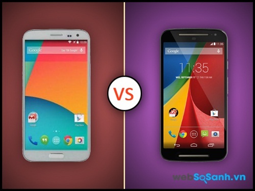 Hai mẫu điện thoại của Samsung và Motorola có cấu hình ngang ngửa nhau