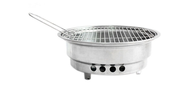 bếp nướng than hoa inox