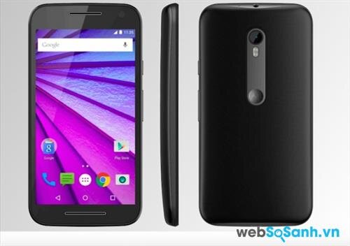 Moto G Gen 3 có thiết kế mềm mại với nhiều đường cong