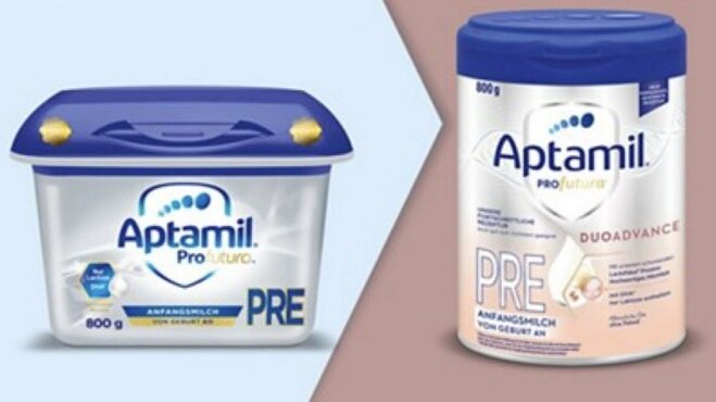 Sữa Aptamil Profutura Duoadvance hộp bạc 800g Pre, 1, 2 cải tiến về bao bì 