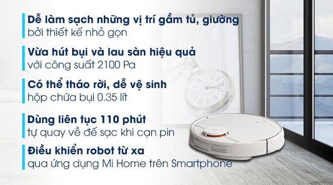 Máy hút bụi tự động Xiaomi Vacuum Mop Pro SKV4110GL