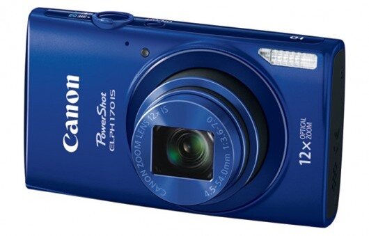 The Canon PowerShot ELPH 170 IS will be available in blue, silver and black and cost US$15...