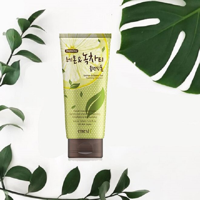 Sữa rửa mặt Enesti Daytoday Lemon And Green Tea Cleansing Foam