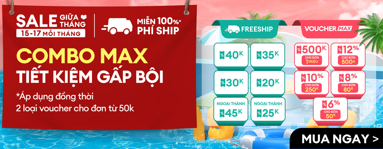 [ Lazada.vn ] Voucher 15.05 W