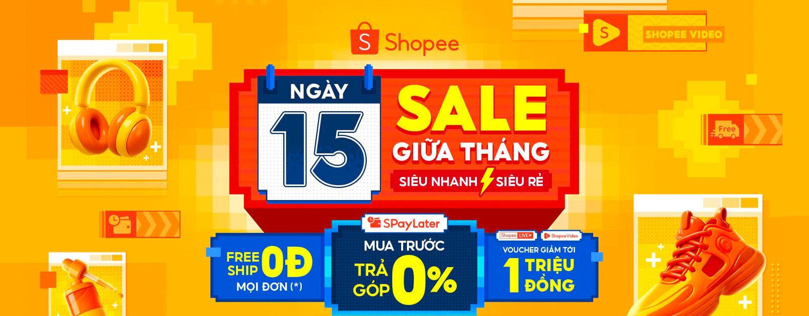 [ Shopee.vn ] Sale giữa tháng 1506 W