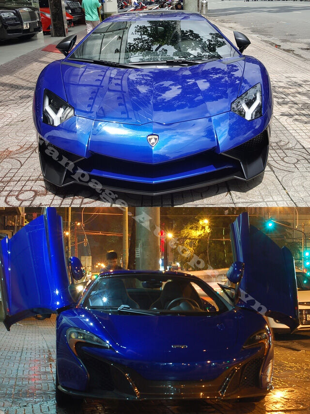  Ngoài ra, nhiều nguồn tin từ bạn bè tay chơi 8X này cặp đôi tông xuyệt tông Lamborghini Aventador LP750-4 SV, McLaren 650S Spider màu xanh dương sẽ sớm về garage của tay chơi 8X này. 