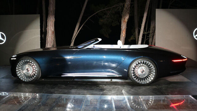 Chiêm ngưỡng vẻ đẹp xuất sắc của Vision Mercedes-Maybach 6 Cabriolet ngoài đời thực - Ảnh 2.
