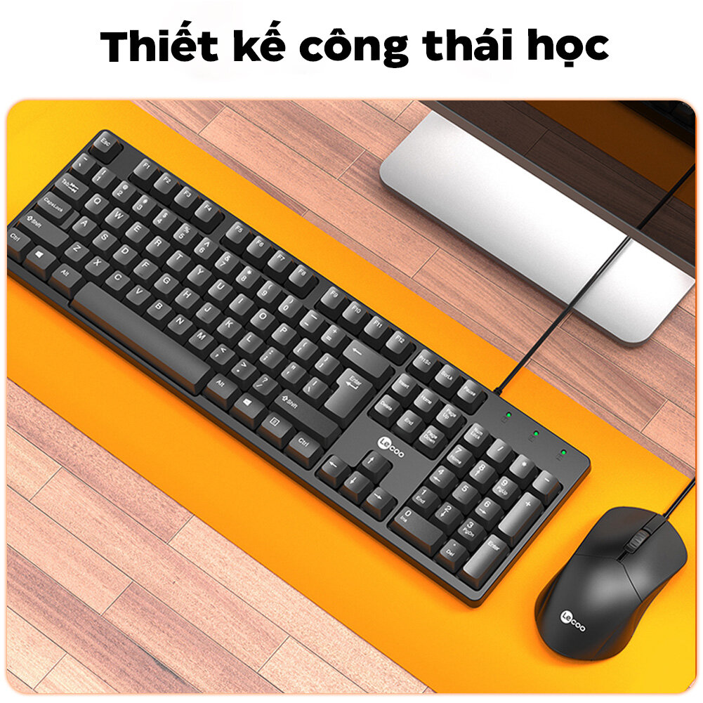 Bộ Bàn phím chuột Lecoo CM101 đen (USB) 3