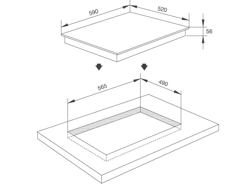 Kích thước của Malloca MH-5903 IN