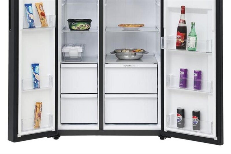 Tủ lạnh side by side Aqua Inverter 569 lít AQR-S633XA(WSL)