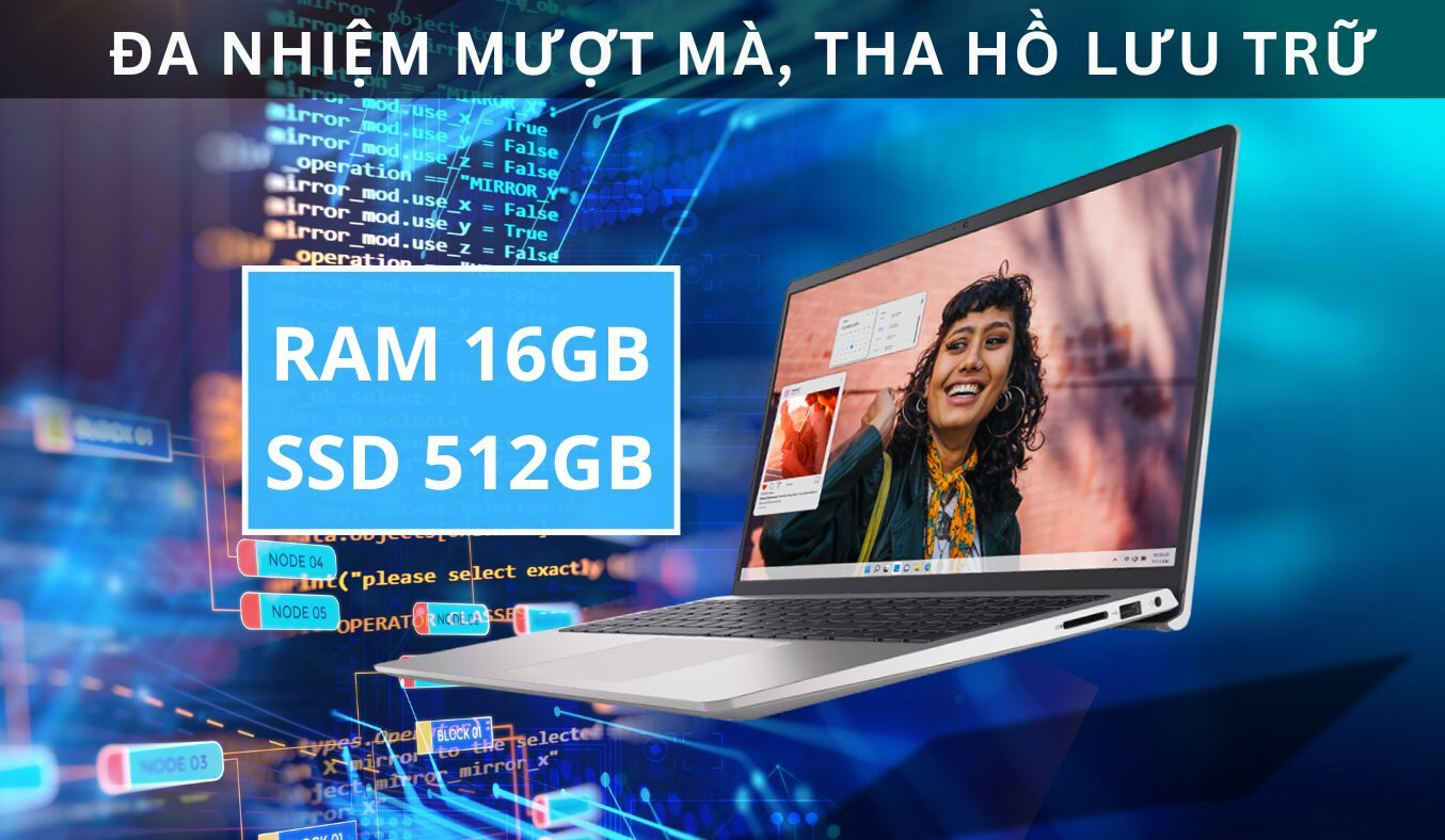Laptop Dell Inspiron 15 3530 i3-1305U/16GB/512GB/Win11 (N3530-I3U165W11SLU)