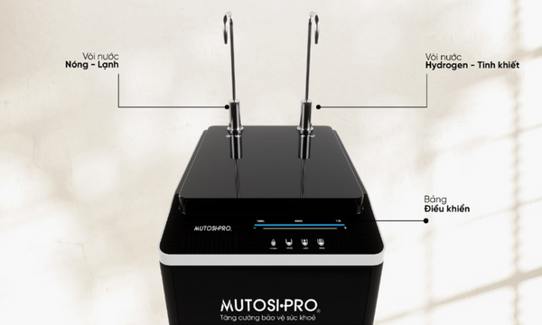 Máy lọc nước nóng lạnh Mutosi Hydrogen Pro Plus ion kiềm MP-F081-HC4H5 bảng điều khiển cảm ứng