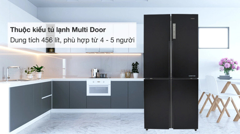 Tủ lạnh Aqua 456 lít Inverter AQR-M525XA(FB)