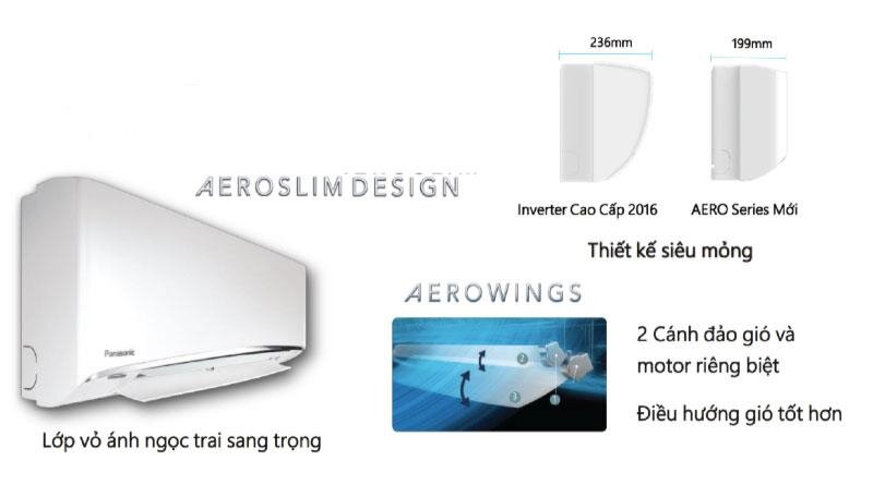 Điều hòa Panasonic 1 chiều inverter XU18UKH-8 18.000BTU