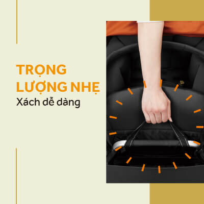 Xách xe đẩy điều hòa Combi CrossGo dễ dàng