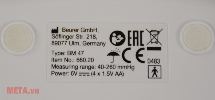Máy đo huyết áp bắp tay Beurer BM47