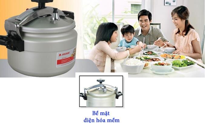 Nồi áp suất nhôm Goldsun PC-GJY50A 5L (GHJ50) Nồi áp suất nhôm Goldsun PC-GJY50A 5L (GHJ50)
