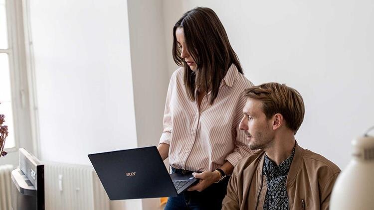 Laptop Acer Swift SF514-53T-740R(NX.H7KSV.002) Win10, Grey,FP