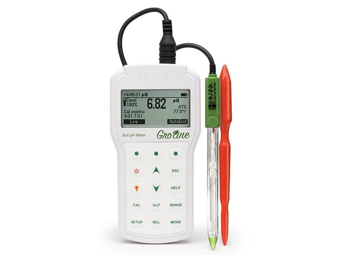 Máy đo pH nhiệt độ đất và nước GroLine Hanna HI98168