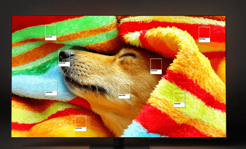 Tivi Samsung 2024 QA75Q60D có khả năng tái tạo tới 2.030 màu chuẩn PANTONE