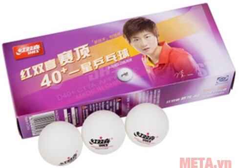 Quả bóng bàn DHS Cell Free Dual 1 sao 40  (hộp 10 quả)