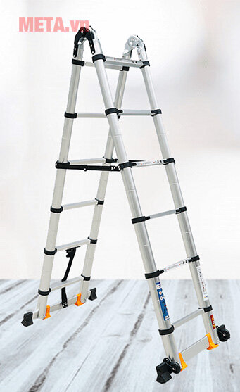 Thang nhôm rút đôi chữ A Hakawa HK-238