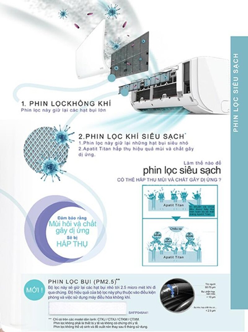 Dàn lạnh điều hòa multi Daikin Inverter 12000 BTU 1 chiều CTKJ35RVMVW