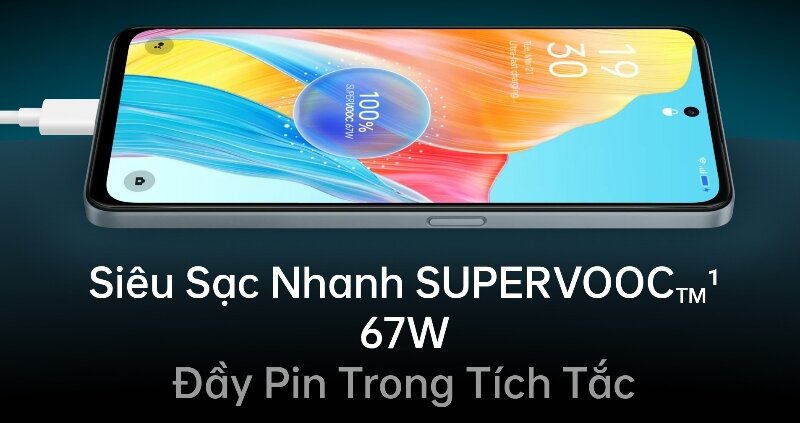 Điện thoại Oppo A98 5G 8GB/128GB công nghệ sạc