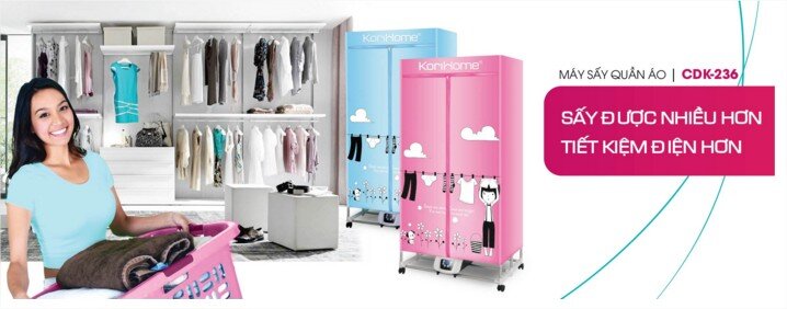 Máy sấy quần áo Korihome CDK-236 Máy sấy quần áo Korihome CDK-236