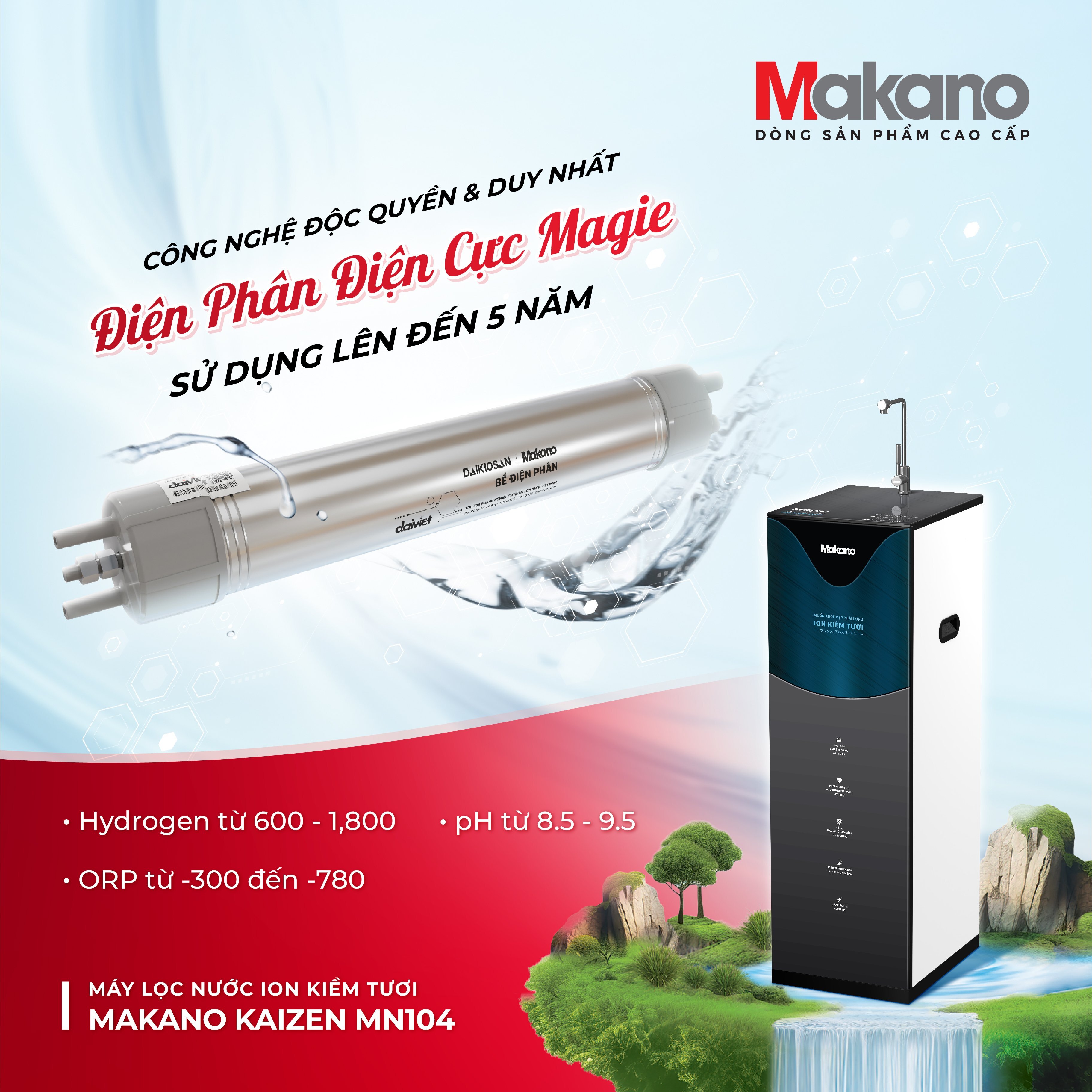 Máy lọc nước ion kiềm tươi 