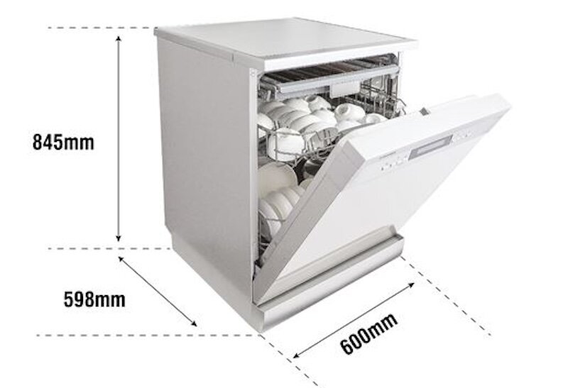 Máy rửa bát độc lập 15 bộ Kocher KDEU-8835 hoạt động với công suất mạnh mẽ 1850W