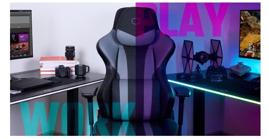 Ghế Gamer CoolerMaster Caliber X2 Gaming Chair Gray
