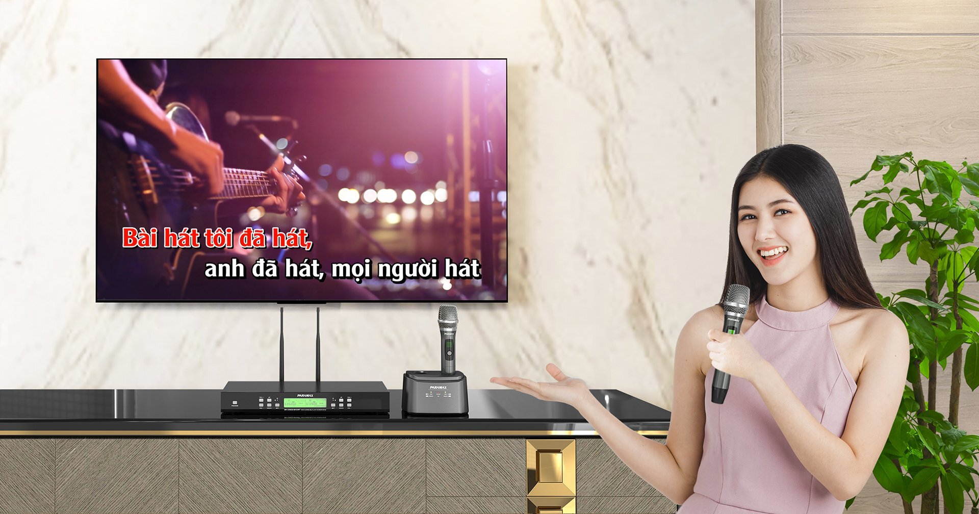 Micro không dây hát karaoke 