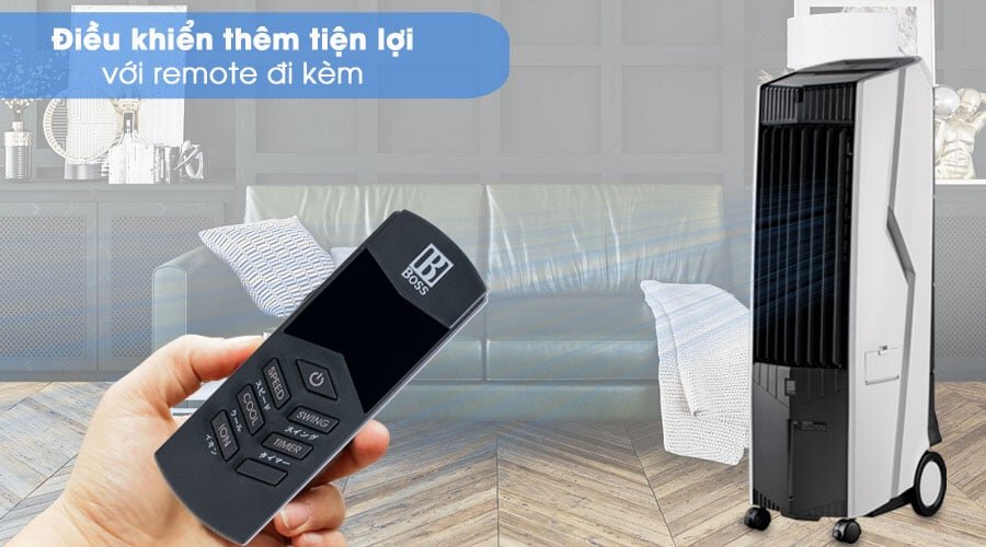 Quạt điều hòa Boss FEAB-110 có điều khiển từ xa tiện lợi