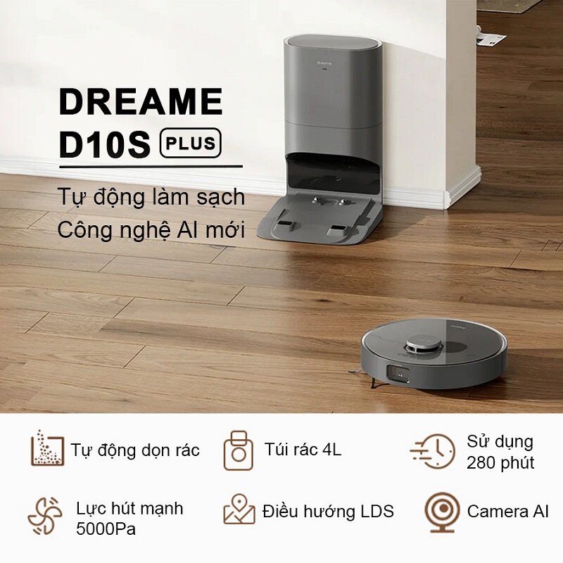 Robot hút bụi Dreame D10s Plus