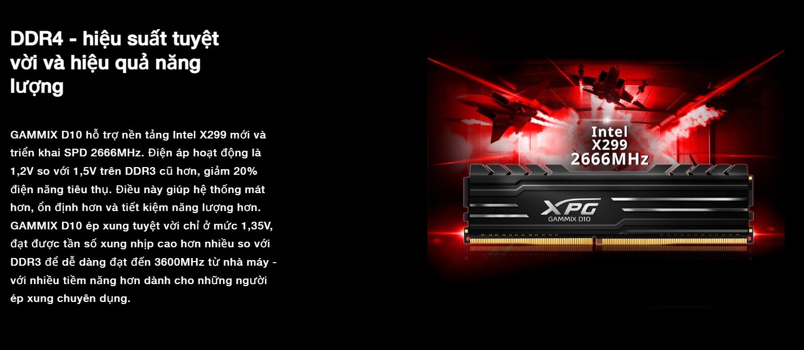 Ram Desktop Adata XPG Gammix D10