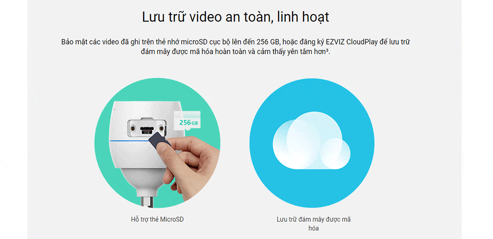 Camera ngoài trời IP wifi EZVIZ CS-C3TN A0-1H2WFL 2M