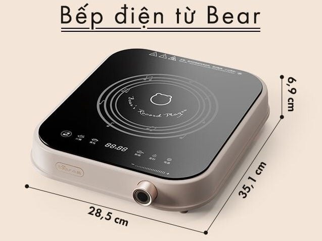 Bếp từ Bear thiết kế nhỏ gọn Bếp điện từ Bear
