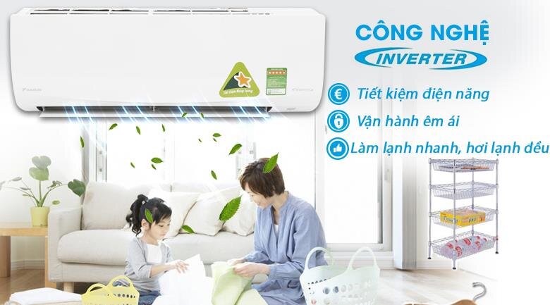 Điều hòa Daikin 1 chiều inverter FTKQ35SAVMV 12000BTU