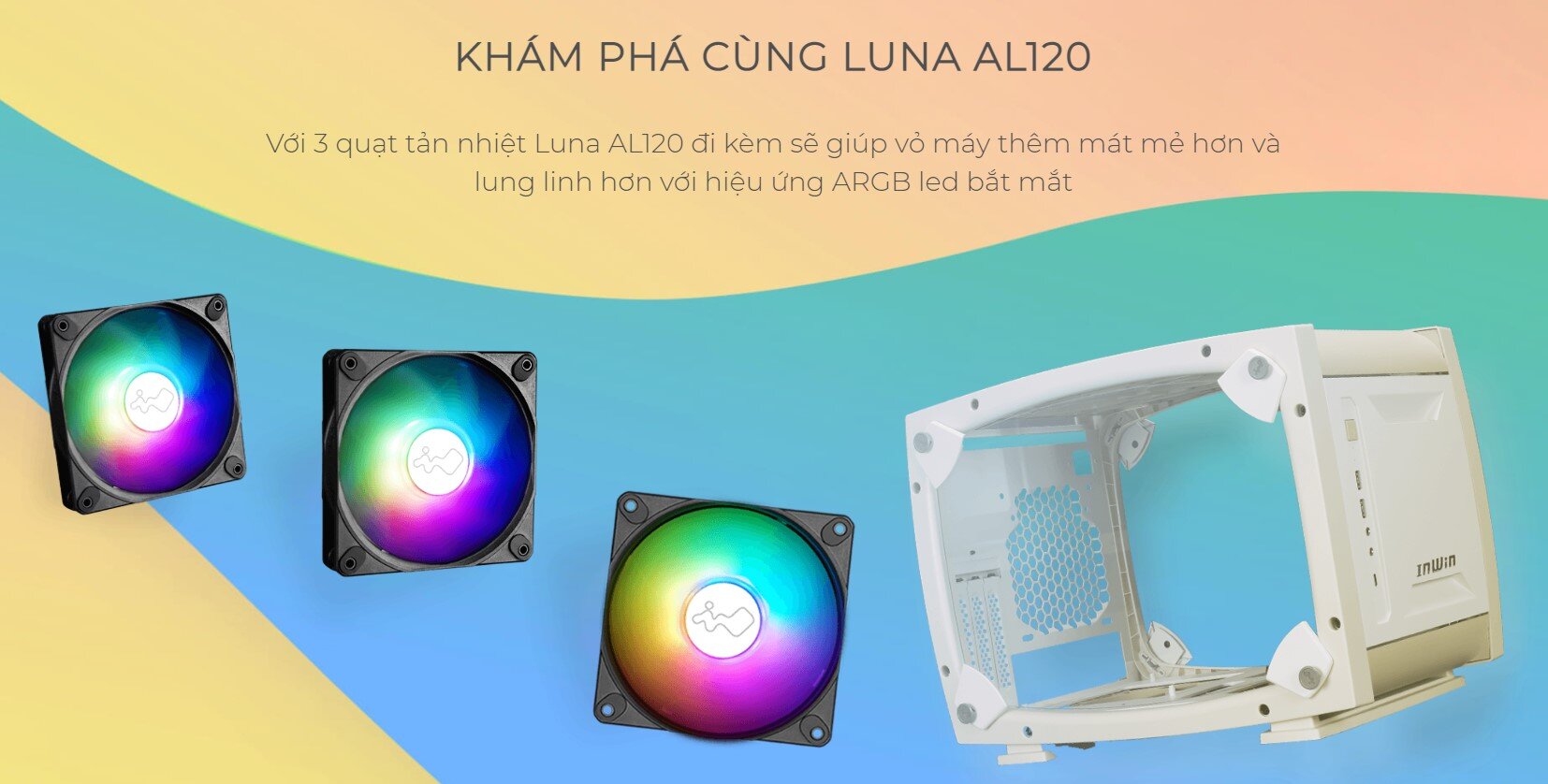 Vỏ Case Inwin Explorer Justice White (Mini Tower/Màu Trắng)