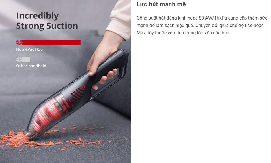 Máy hút bụi cầm tay Anker Eufy HomeVac H30 Infinity - T2522 - Màu đen