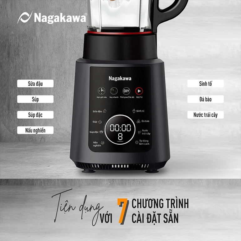 Máy làm sữa hạt đa năng Nagakawa NAG0824