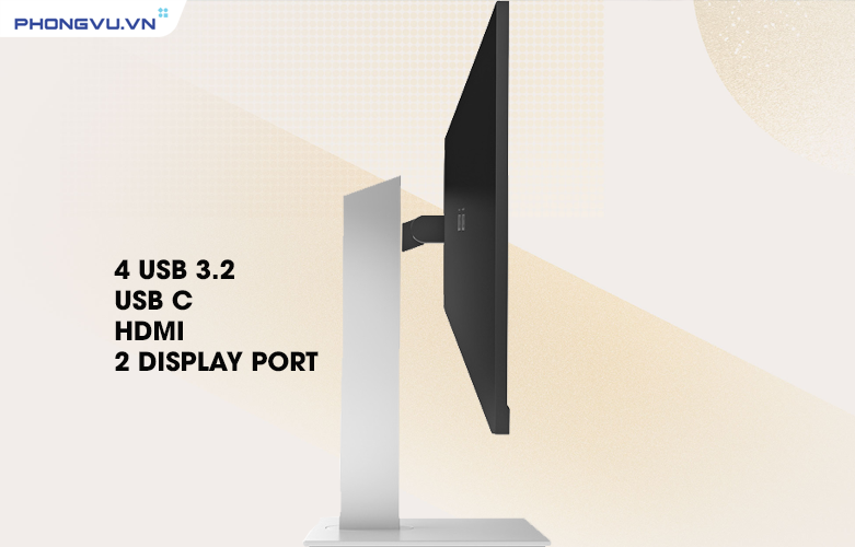 Màn hình HP E24u G4 189T0AA với đa dạng cổng kết nối, độ tương phản cao