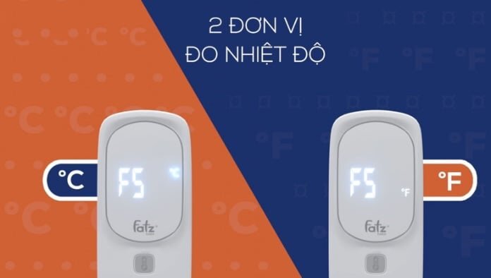 Hỗ trợ đo với 2 đơn vị 