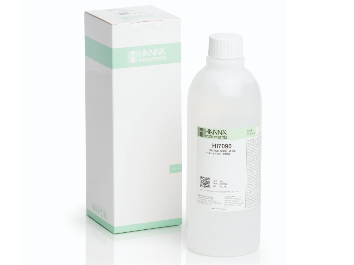 Dung dịch ISA cho điện cực ISE đo độ mặn cao Hanna HI7090L Dung dịch ISA cho điện cực ISE đo độ mặn cao Hanna HI7090L