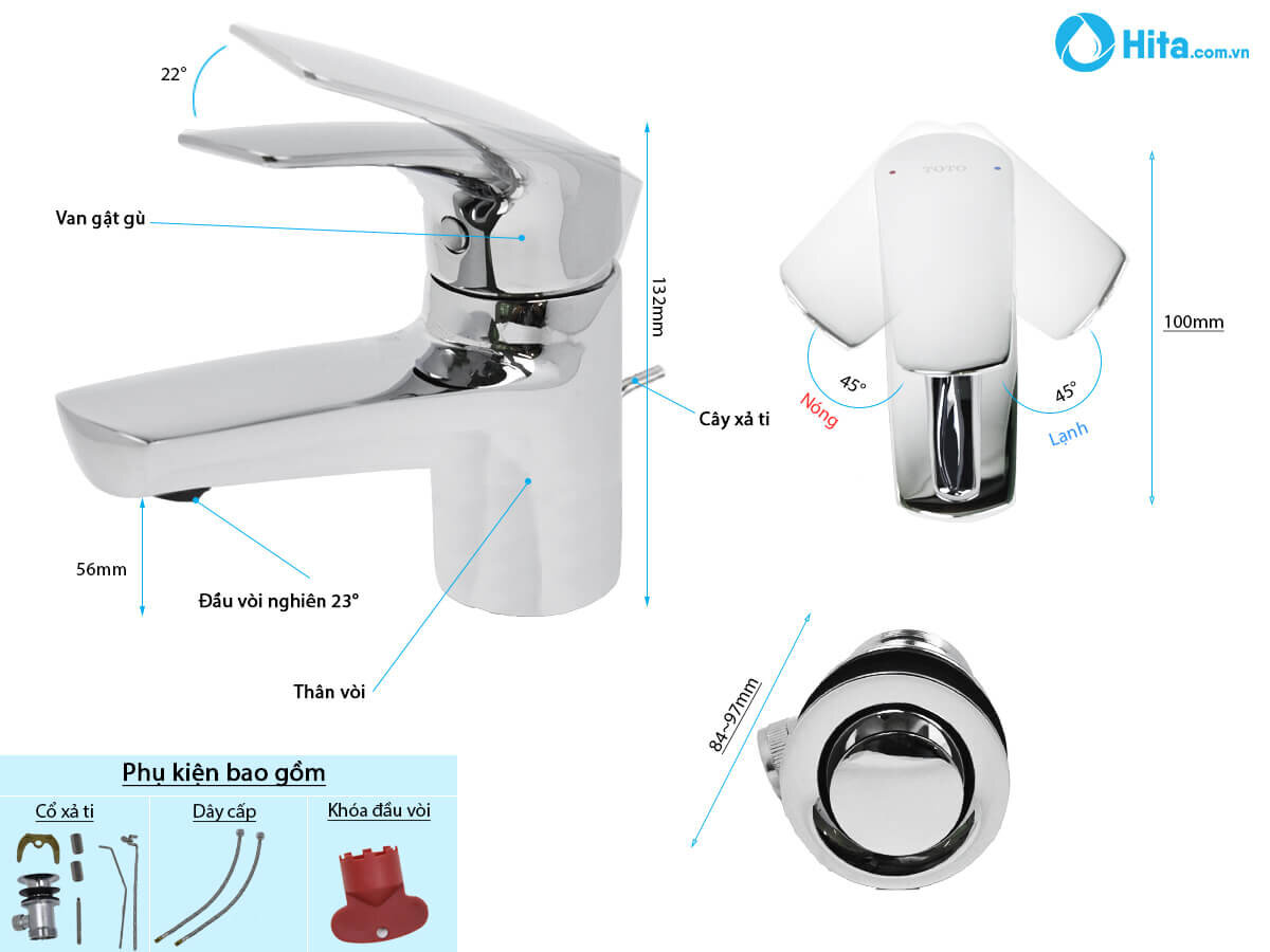 Vòi chậu Toto TVLM105CR