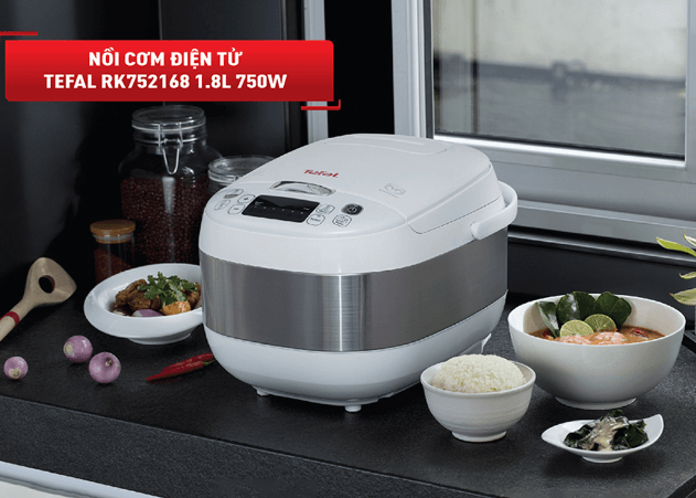 nồi cơm Tefal RK752168 được tích hợp tính năng hẹn giờ giúp bạn chủ động nấu nướng nồi cơm Tefal RK752168 được tích hợp tính năng hẹn giờ giúp bạn chủ động nấu nướng