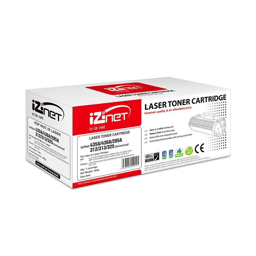 Hộp mực in iziNet 435A/436A/285A/312/313/325 Universal 3