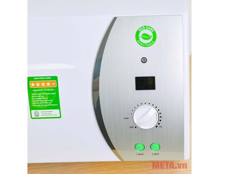 Màn hình và núm chỉnh nhiệt độ của bình nóng lạnh Ferroli VERDI 20 AG+ Màn hình hiển thị nhiệt độ bình nóng lạnh Ferroli VERDI 20 AG+